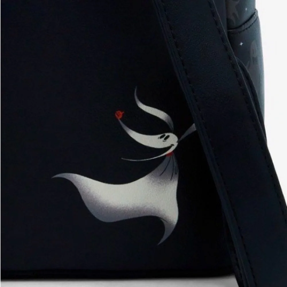 Loungefly The Nightmare Before Christmas Jack & Sally Spiderweb Mini Backpack